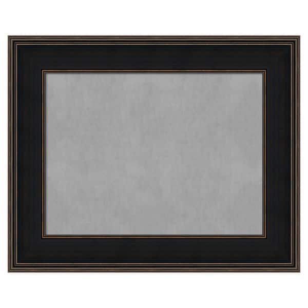 Amanti Art Mezzanine Espresso 32 in. x 26 in. Framed Magnetic Board