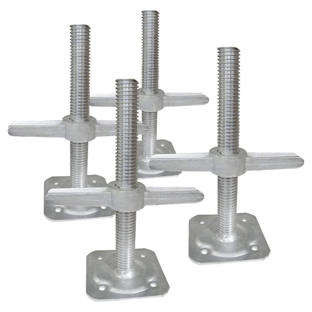 MetalTech 12 in. Galvanized Steel Leveling Jacks Adjustable