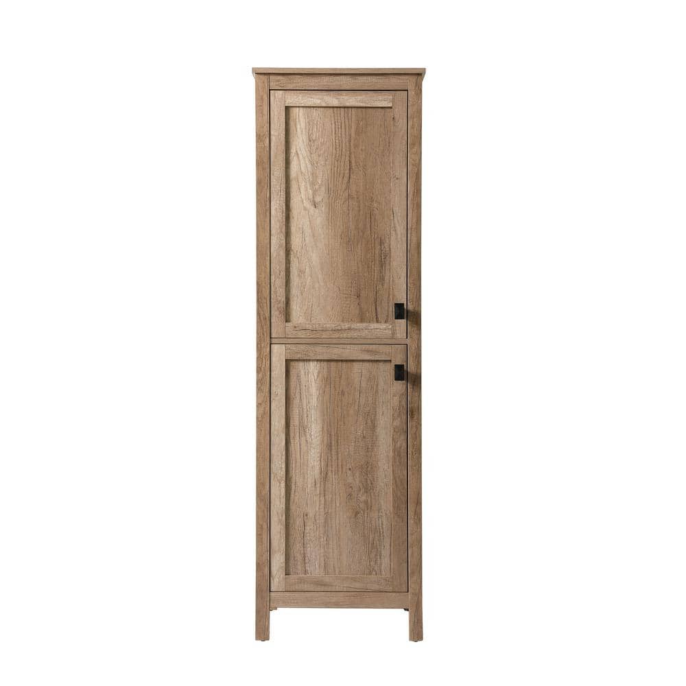 Timeless Home 20 in. W x 22 in. D x 65 in. H Brown Freestanding Linen Cabin