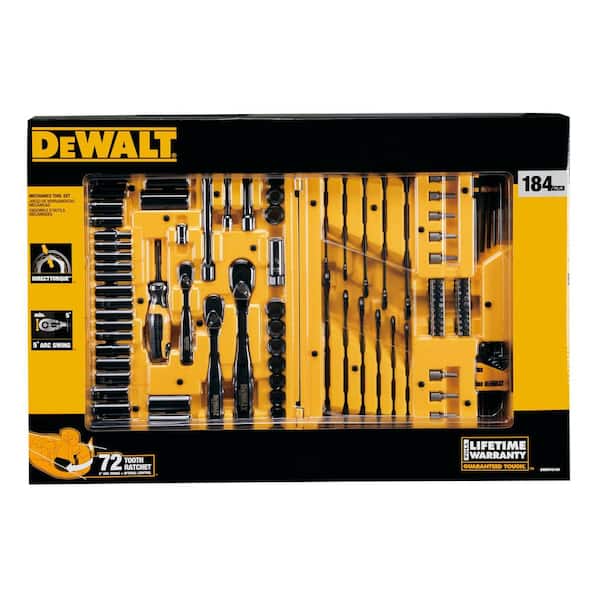Details about  / DeWalt Mechanic Tool Set 184 Piece NEW