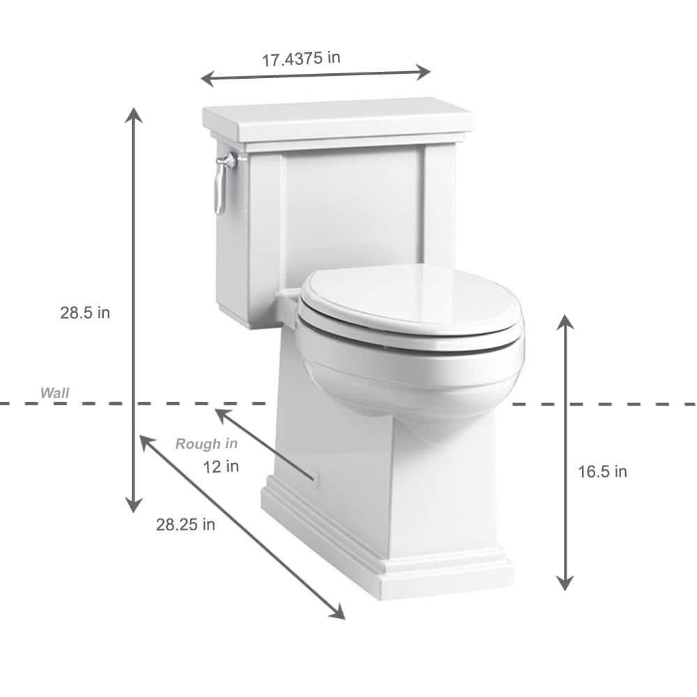 White High Efficiency Comfort Height One-Piece Elongated Toilet
