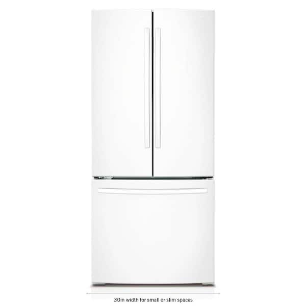 Samsung 30 in. W 21.8 cu. ft. French Door Refrigerator in White