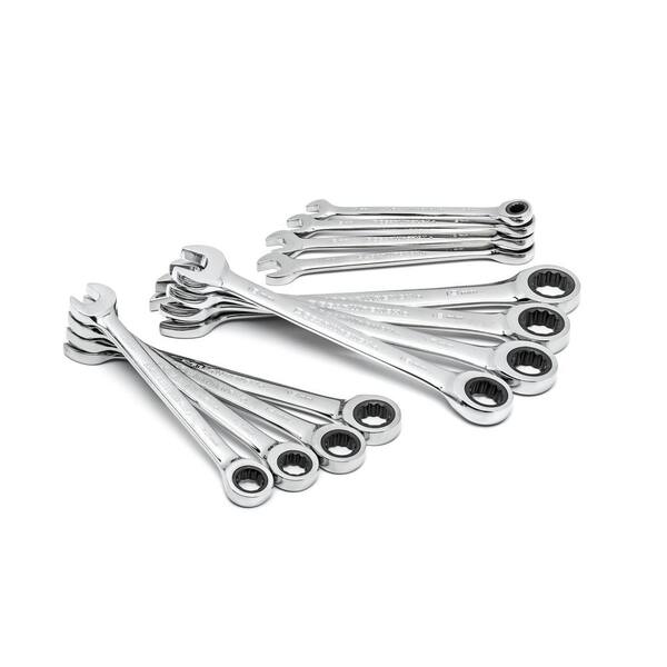 GEARWRENCH Metric 72-Tooth Combination Ratcheting Wrench Tool Set 