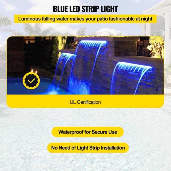 slot virtuel mor VEVOR Swimming Pool Waterfall 11.8 x 3.2 x 8.1 in. Pool Fountain with Blue Strip  LED Light Pool Waterfalls for Inground Pools SLPBPQAW300LG0001V1 - The Home  Depot