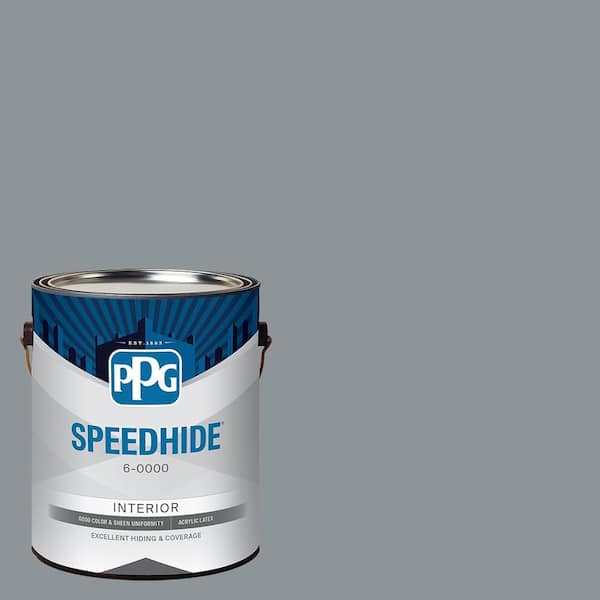 SPEEDHIDE 1 gal. PPG1012-5 Steeple Gray Eggshell Interior Paint