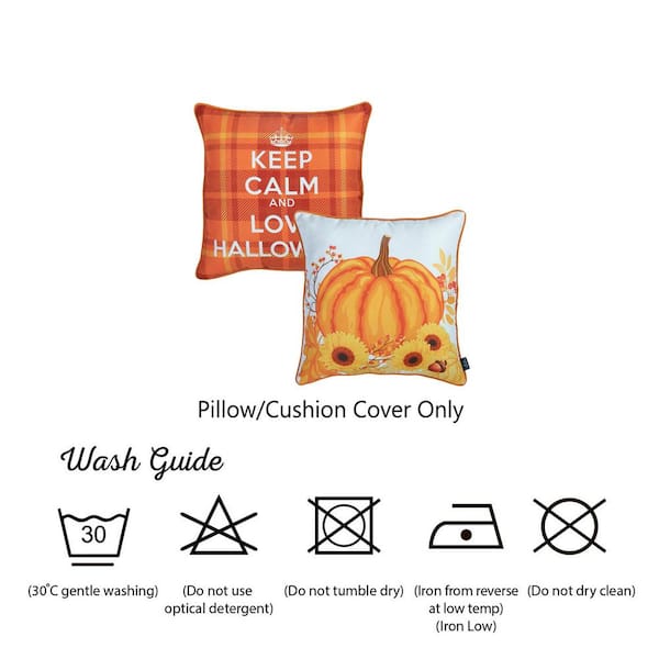 Fall Halloween Pillow Covers Decoration Pumpkin Trick or Treat Farmhouse  Decor