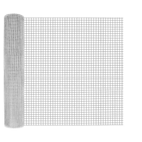 1/2 in. x 4 ft. x 50 ft. Silver Hardware Cloth Fencing 19-Gauge Galvanized Steel Farm Garden Fencing Mesh 1-Pack