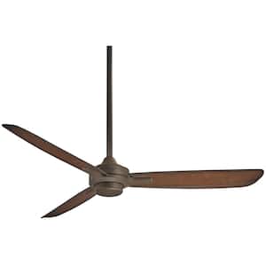 Rudolph 52 in. Indoor Oil Rubbed Bronze with Tobacco Ceiling Fan with Wall Control