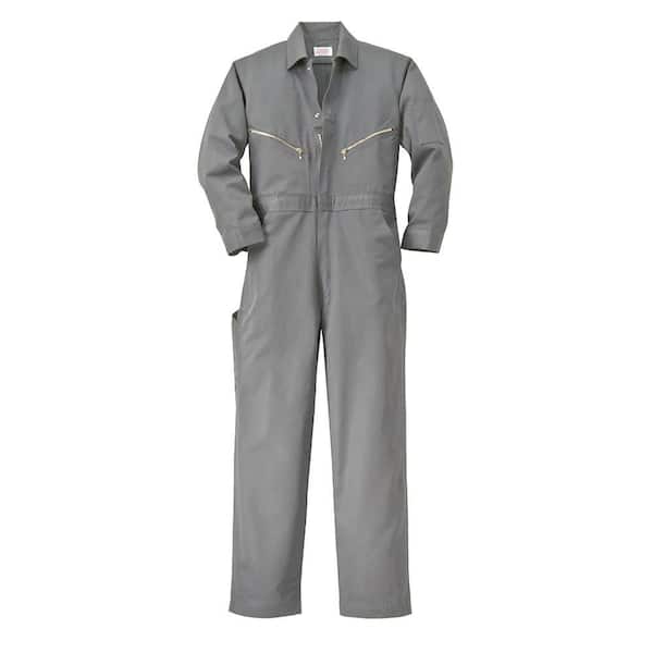 Walls Twill Non-Insulated 66 in. X-Tall Long Sleeve Coverall in Gray