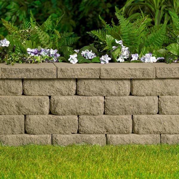 4 in. H x 11.63 in. W x 6.75 in. L Savannah Retaining Wall Block (144 Pieces/ 46.6 Sq. ft. / Pallet)
