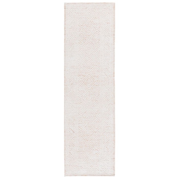 SAFAVIEH Pine 2 ft. x 8 ft. Ivory/Orange Runner Rug
