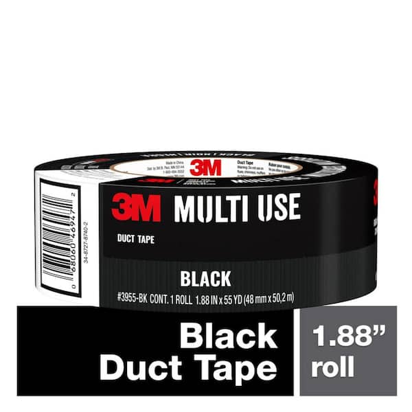 3M 1.88 in. x 55 yds. Black Duct Tape