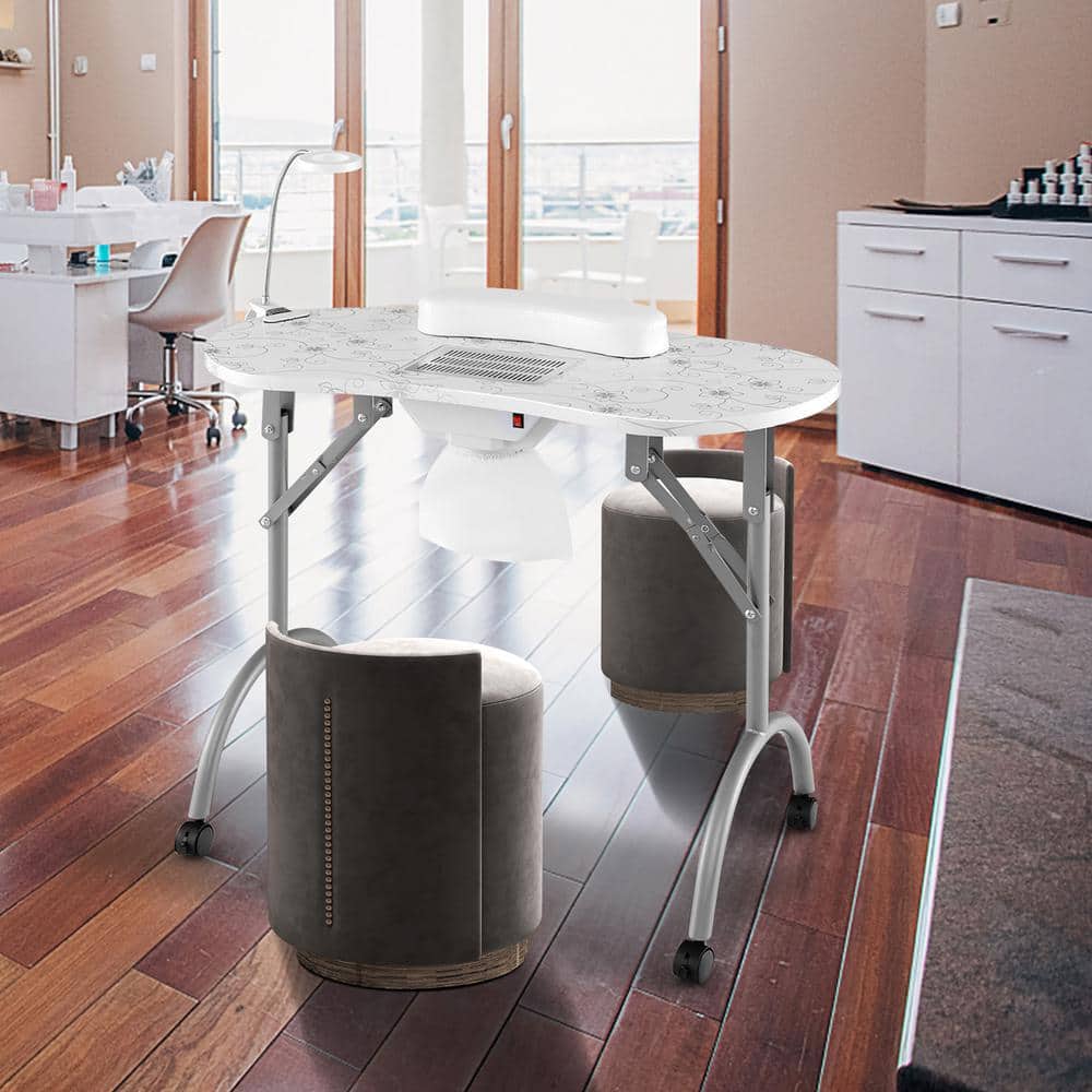 その他 SUITCASE NAIL DESK Portable Nail Manicure Table – Foldable
