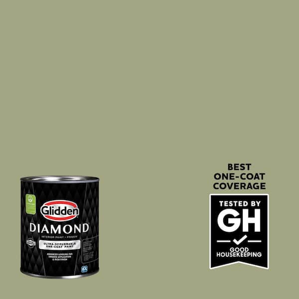 Glidden Diamond 1 qt. PPG1123-5 Envy Satin Interior Paint with Primer