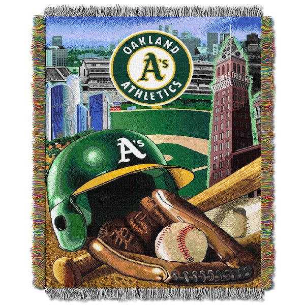 THE NORTHWEST GROUP Oakland Athletics Polyester Throw Blanket