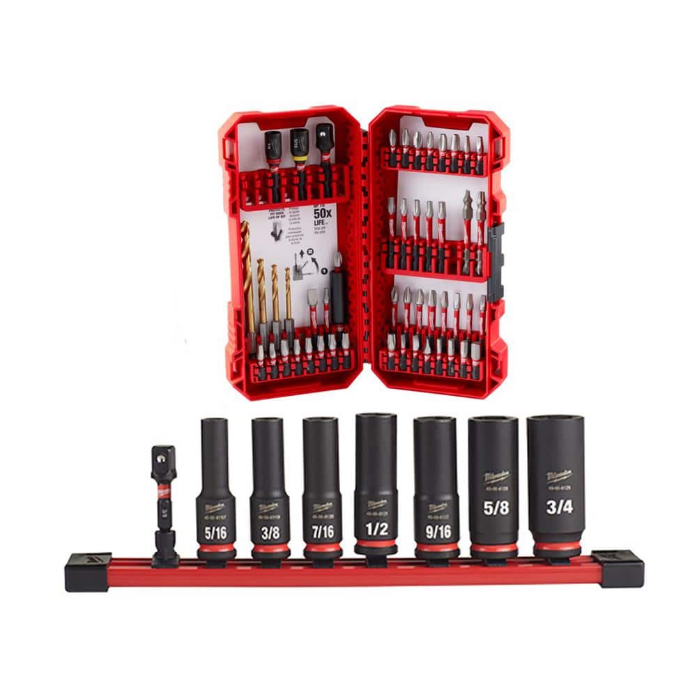 SHOCKWAVE 3/8 in. SAE Deep Impact Rated Socket Set and Shockwave Impact Duty Driver Steel Bit Set (58-Piece) price history on PriceWatchPro