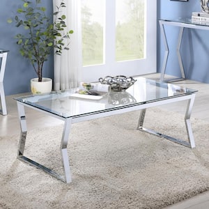 Harvoy 18 in.H Chrome Coffee Table