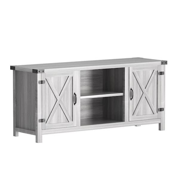 LACOO 58 in. Farmhouse Gray Wash TV Stand Fits TV's up to 65 in 