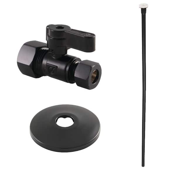 Kingston Brass Trimscape Toilet Trim Kit in Matte Black
