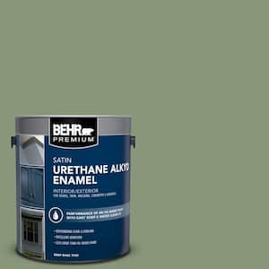 1 gal. #S390-5 Laurel Tree Urethane Alkyd Satin Enamel Interior/Exterior Paint