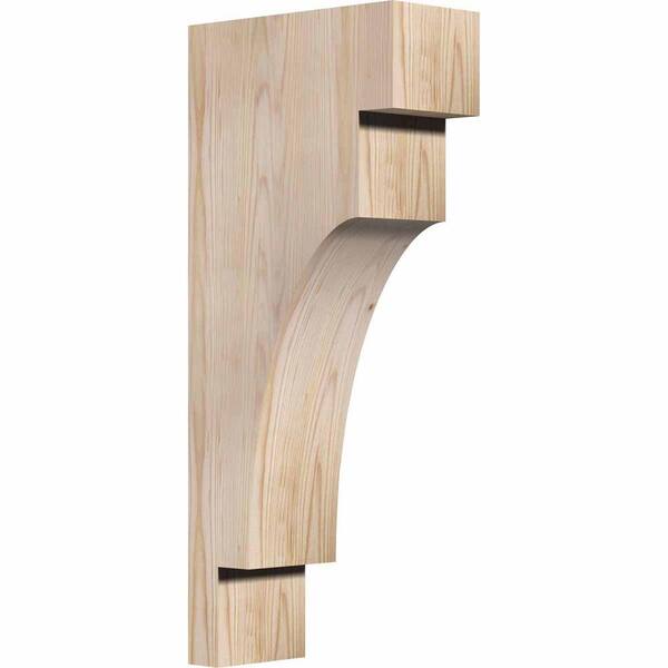 Ekena Millwork 5-1/2 in. x 12 in. x 28 in. Douglas Fir Mediterranean Smooth Corbel