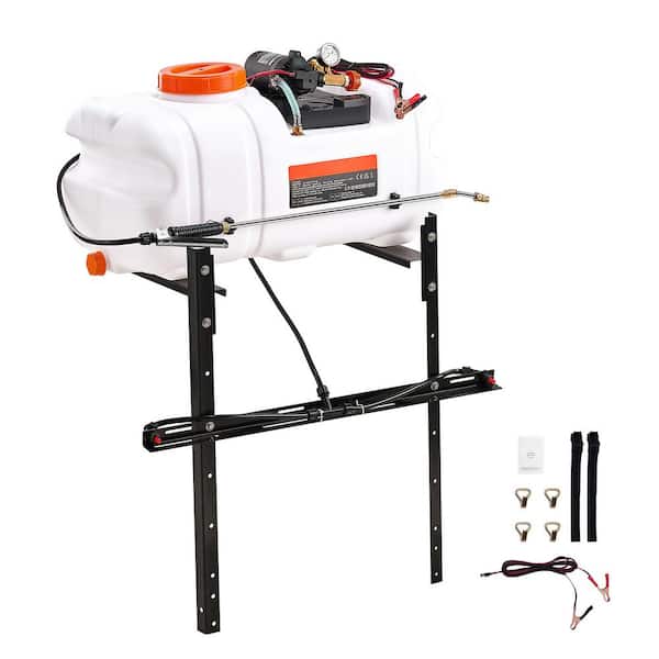 15.9 Gal ATV Spot Sprayer, 12V Pump Broadcast Sprayer with Nozzle Boom, 60L Water Tank, 1.9 GPM Flow Rate