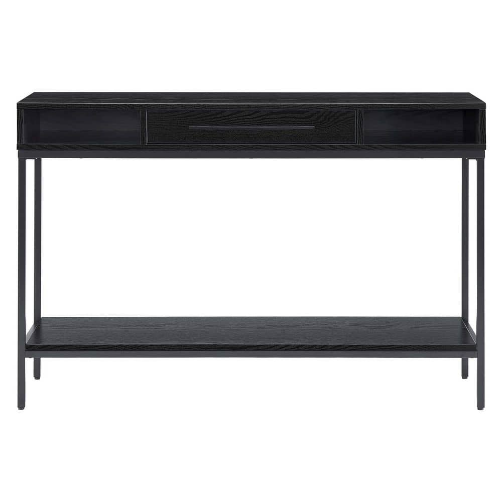 Meyer&Cross Arroyo 45 in. Blackened Bronze and Black Grain Rectangular ...