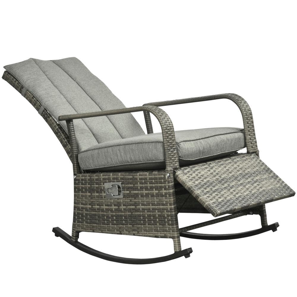 outdoor reclining rocking chair