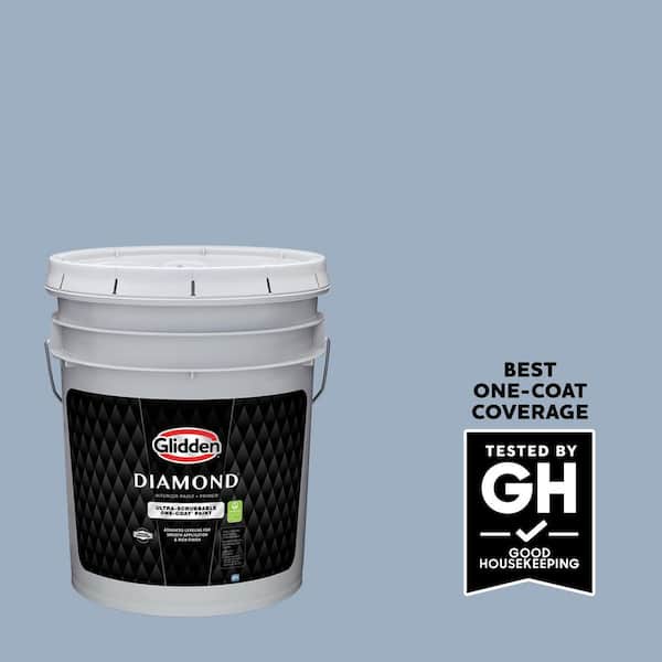 Glidden Diamond 5 gal. Sterling Silver PPG1163-4 Satin Interior Paint with Primer