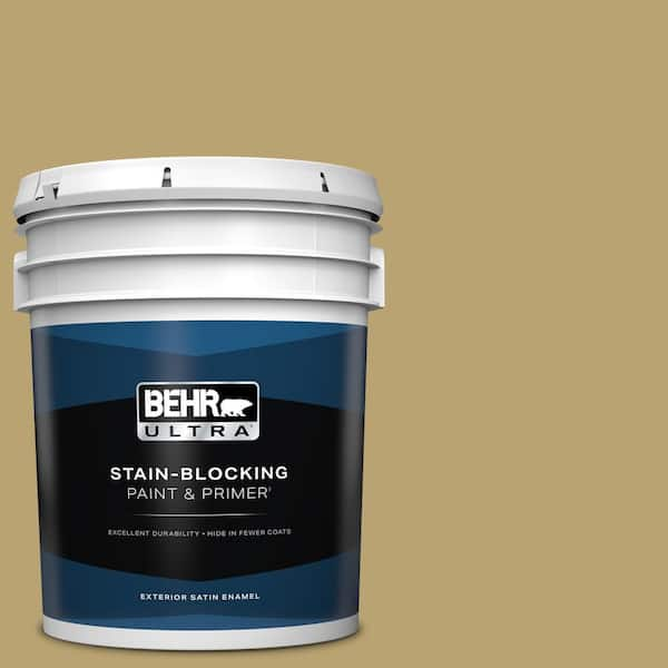 BEHR ULTRA 5 gal. Home Decorators Collection #HDC-AC-16 Cumin Satin Enamel Exterior Paint & Primer