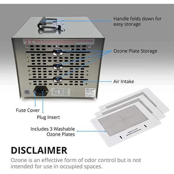 New Comfort Stainless Steel 9,000 to 14,000 mg/hr Commercial Ozone  Generator and Air Purifier