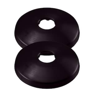 1/2 in. Nominal Copper Shallow Grip Flange in Oil Rubbed Bronze (2-Pack)