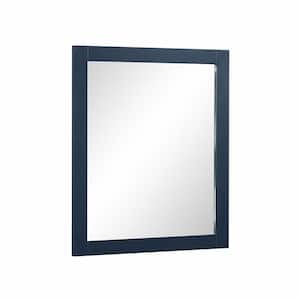 Galsaky 28 in. W x 32 in. H Rectangular Framed Surface-Mount Bathroom Vanity Mirror in Marine Blue