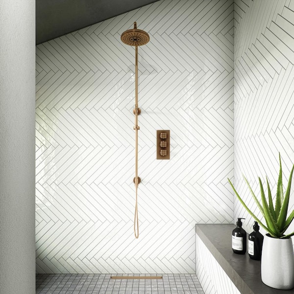 LuxeCraft White 2 in. x 20 in. Glazed Ceramic Wall Tile (645 sq. ft./pallet)
