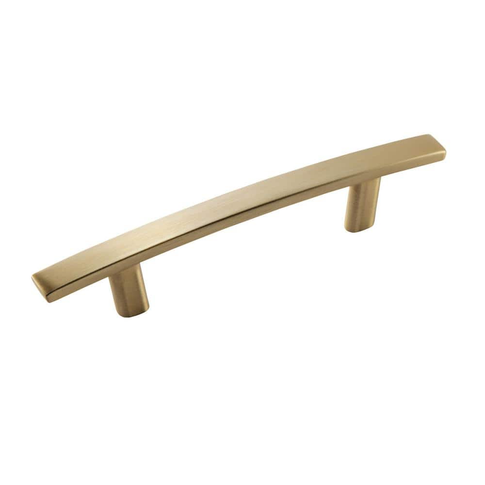 Cyprus 3 in. (76mm) Modern Golden Champagne Arch Cabinet Pull