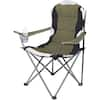 Internet's Best Green Outdoor Sports Padded Camping Folding Chair