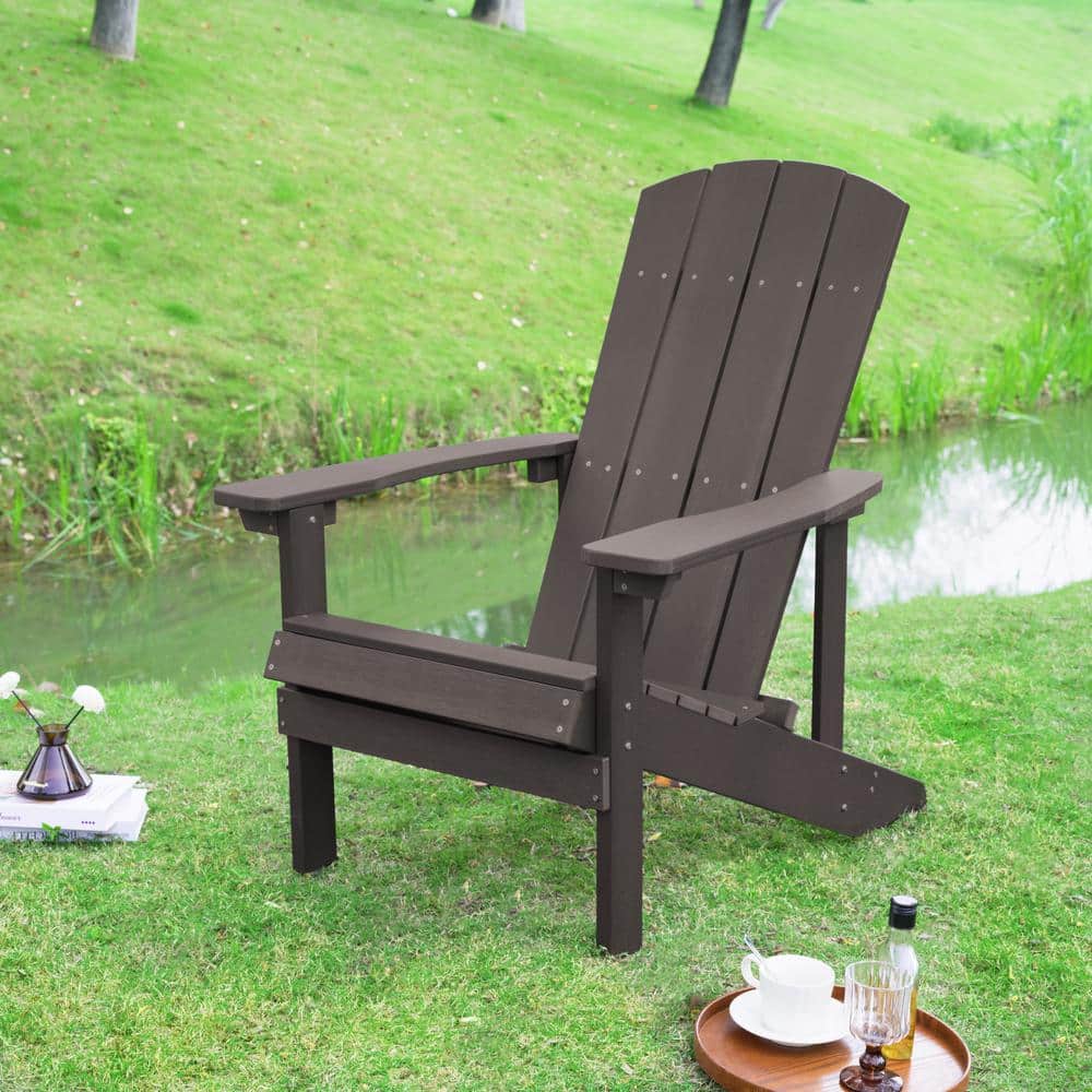 Folding Accent Furniture Outdoor Plastic Adirondack Chair, Lounge Chairs fo