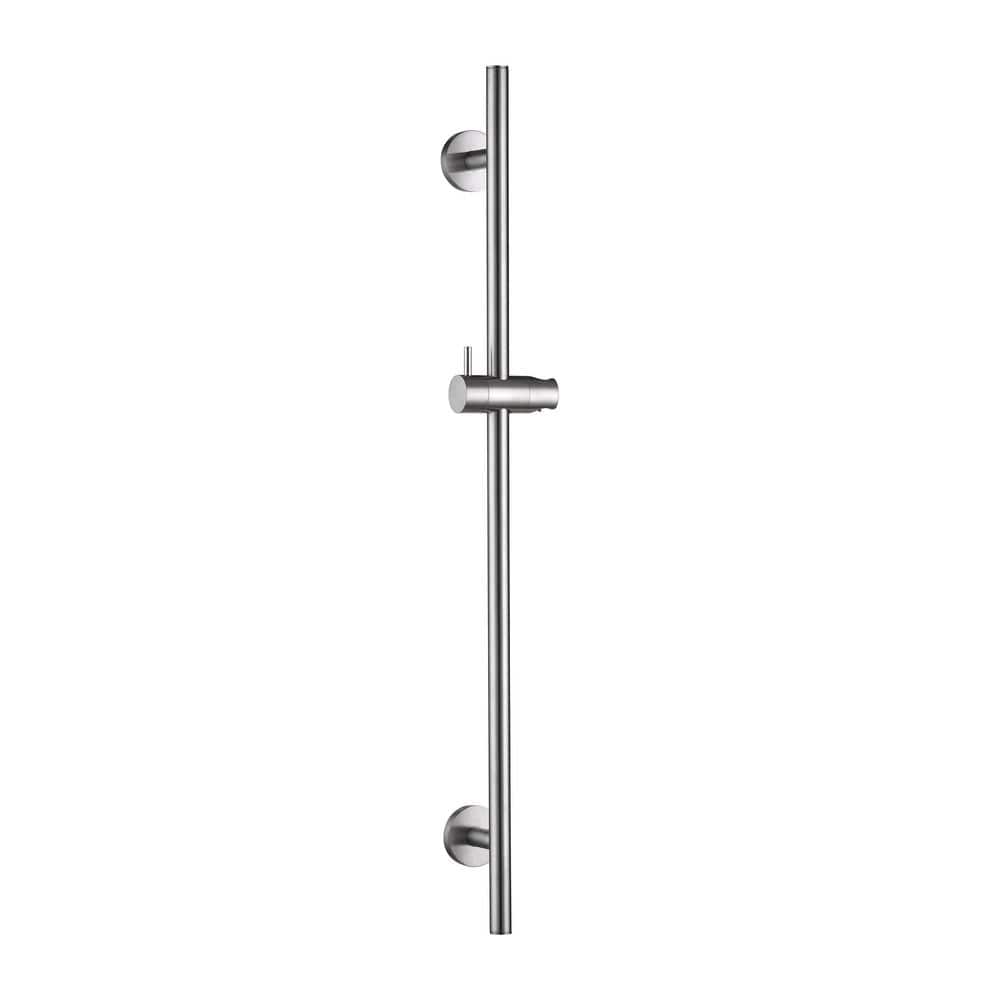 30 Inch Brushed Nickel Adjustable Slide Bar for Handheld Showerheads