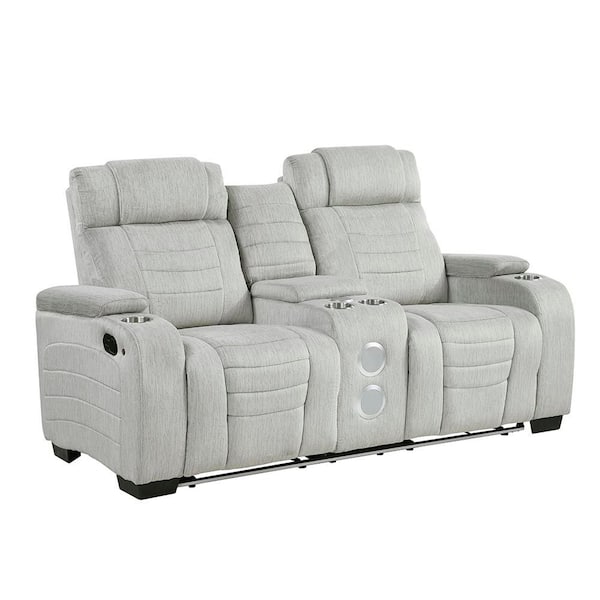 Lazzara Camilla 73 in W Microfiber Fabric 2-Seater Manual Double