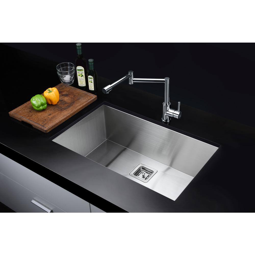 Vanguard 30'' Stainless Steel Undermount Single Bowl Kitchen Sink