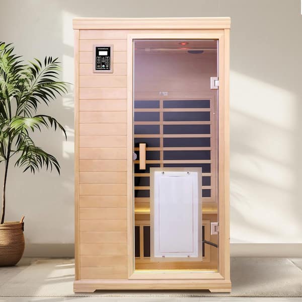 2-Person Sauna with LCD Display, Key Control and Bluetooth
