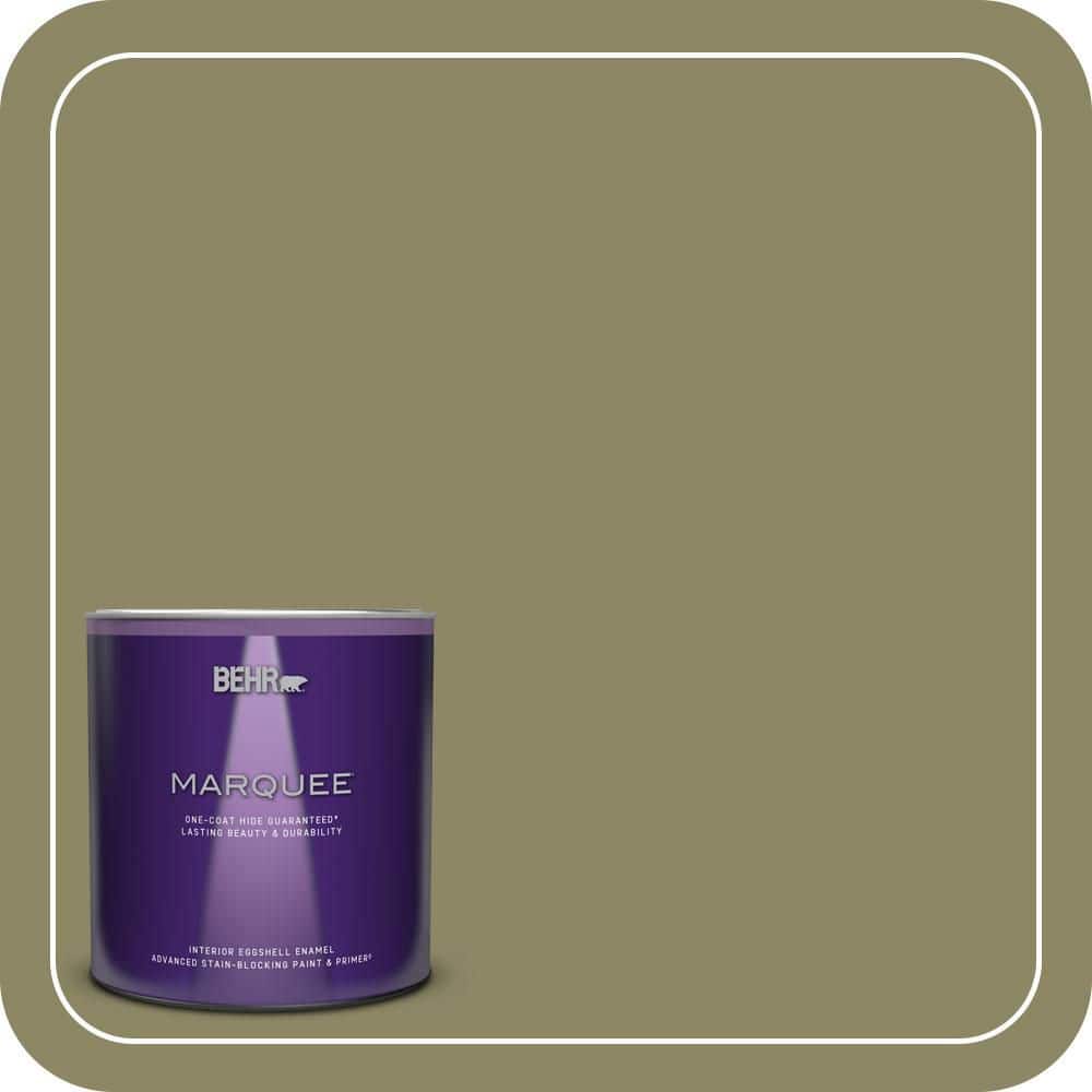 1 qt. #PPU9-23 Oregano Spice Eggshell Enamel Interior Paint & Primer product image for price tracking