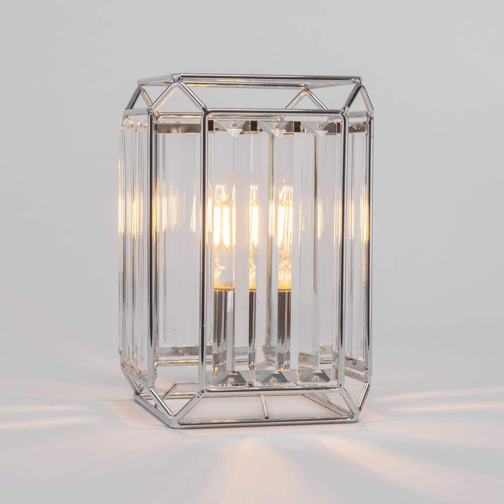 Bradley 9.5 in. Chrome Lamp Buffet Lamp