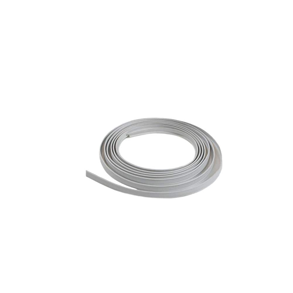 Schluter Designbase-SLZ-E Grey 21/64 in. x 1 in. PVC Sealing Lip for Brushed Stainless Steel Edge Trim