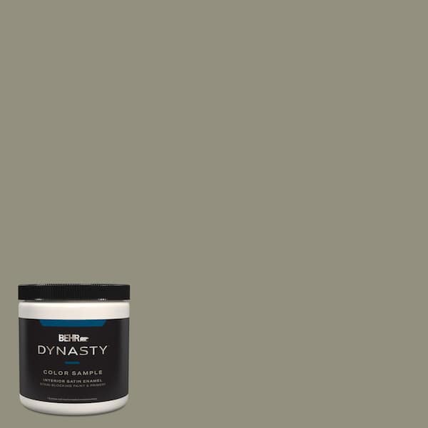 BEHR DYNASTY 8 oz. N3505 Muted Sage OneCoat Hide Satin Enamel StainBlocking Interior