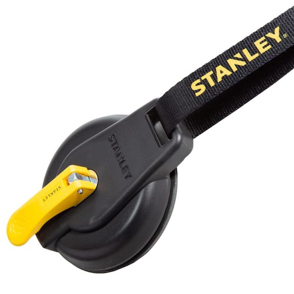 STANLEY S4004 Black/Yellow Vacuum Suction Cup - Heavy-Duty (200 lb Weight  Support Limit)
