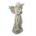 Northlight 29.5 in. Angel Standing in Prayer Outdoor Garden Statue ...