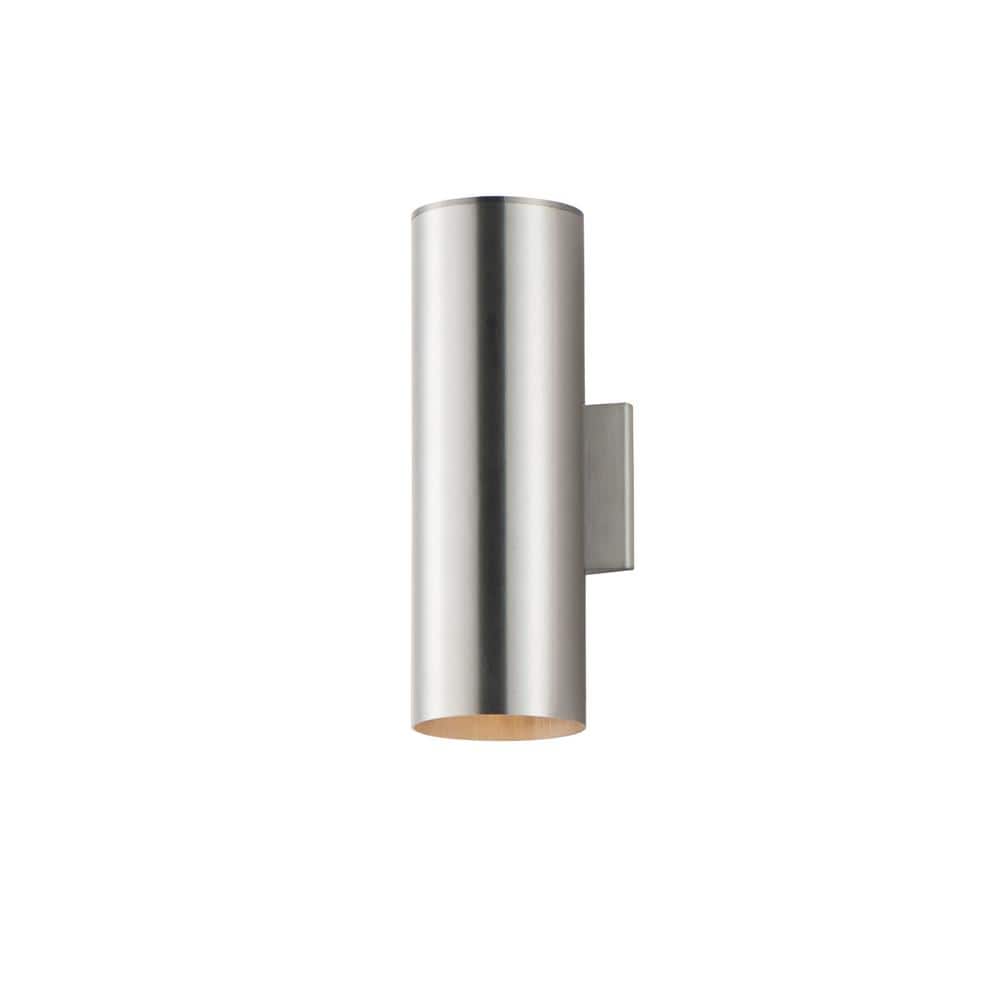 Outpost 2-Light 15 in. H Metallic Outdoor Hardwired Wall Sconce price history on PriceWatchPro