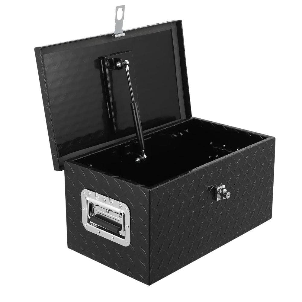 20 in. Black Aluminum Diamond Plate Truck Tool Box with Side Handle and Lock Keys price history on PriceWatchPro