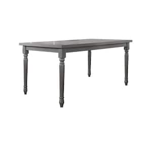 Paige 60 in. Rectangular Dining Table Rustic Grey